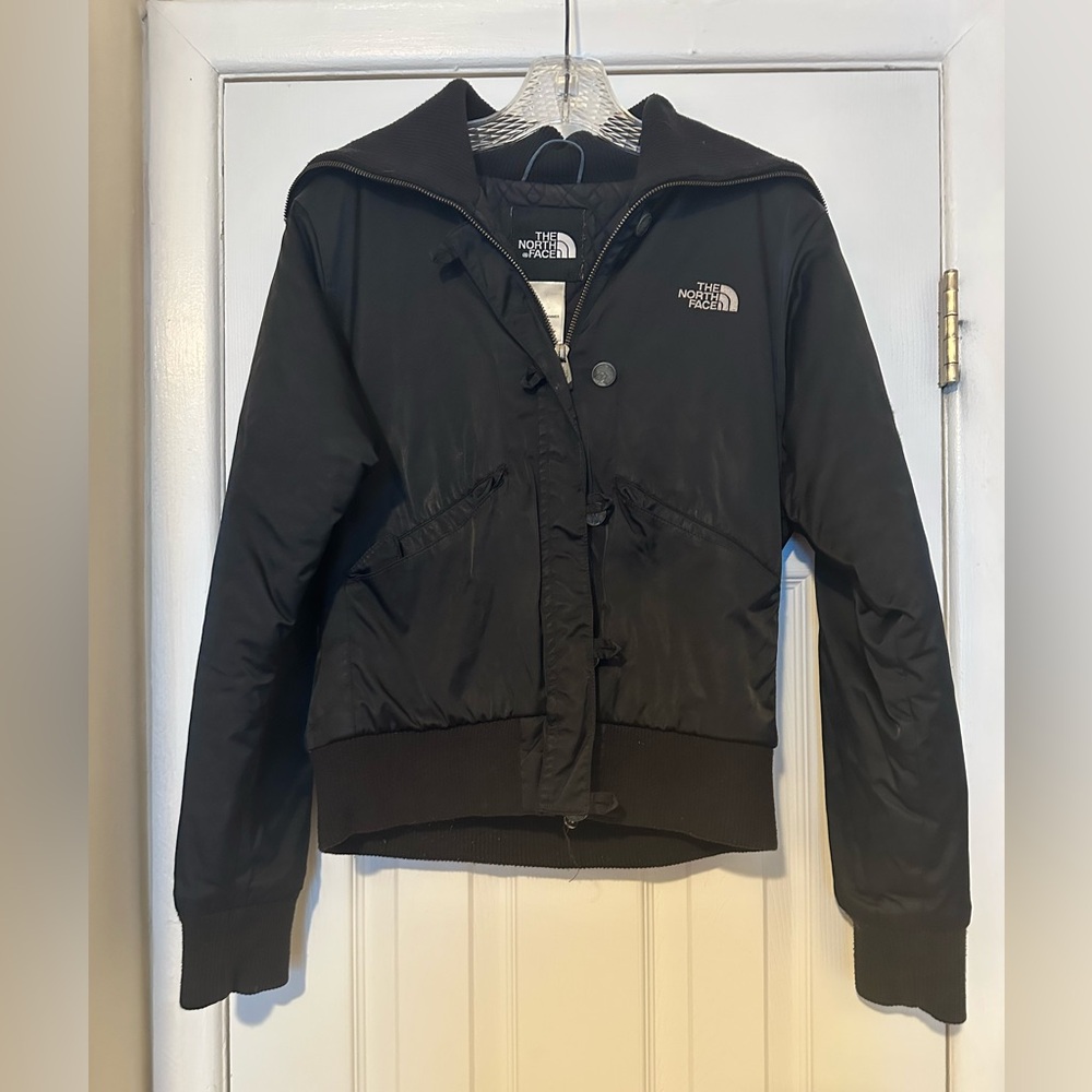 Women’s The North Face Black Bomber Jacket Sz. M